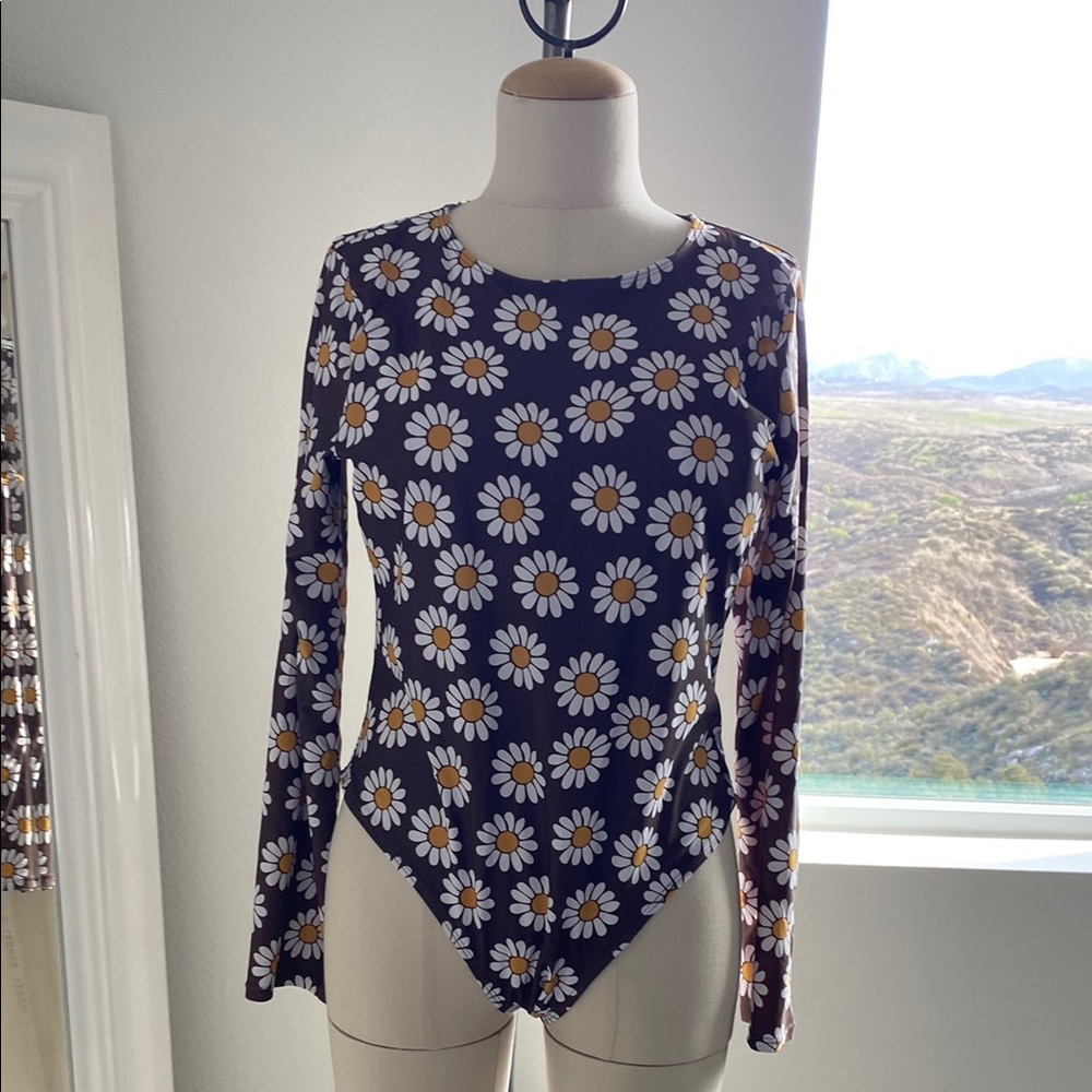 Floral Long Sleeve Women's one piece swimsuit!